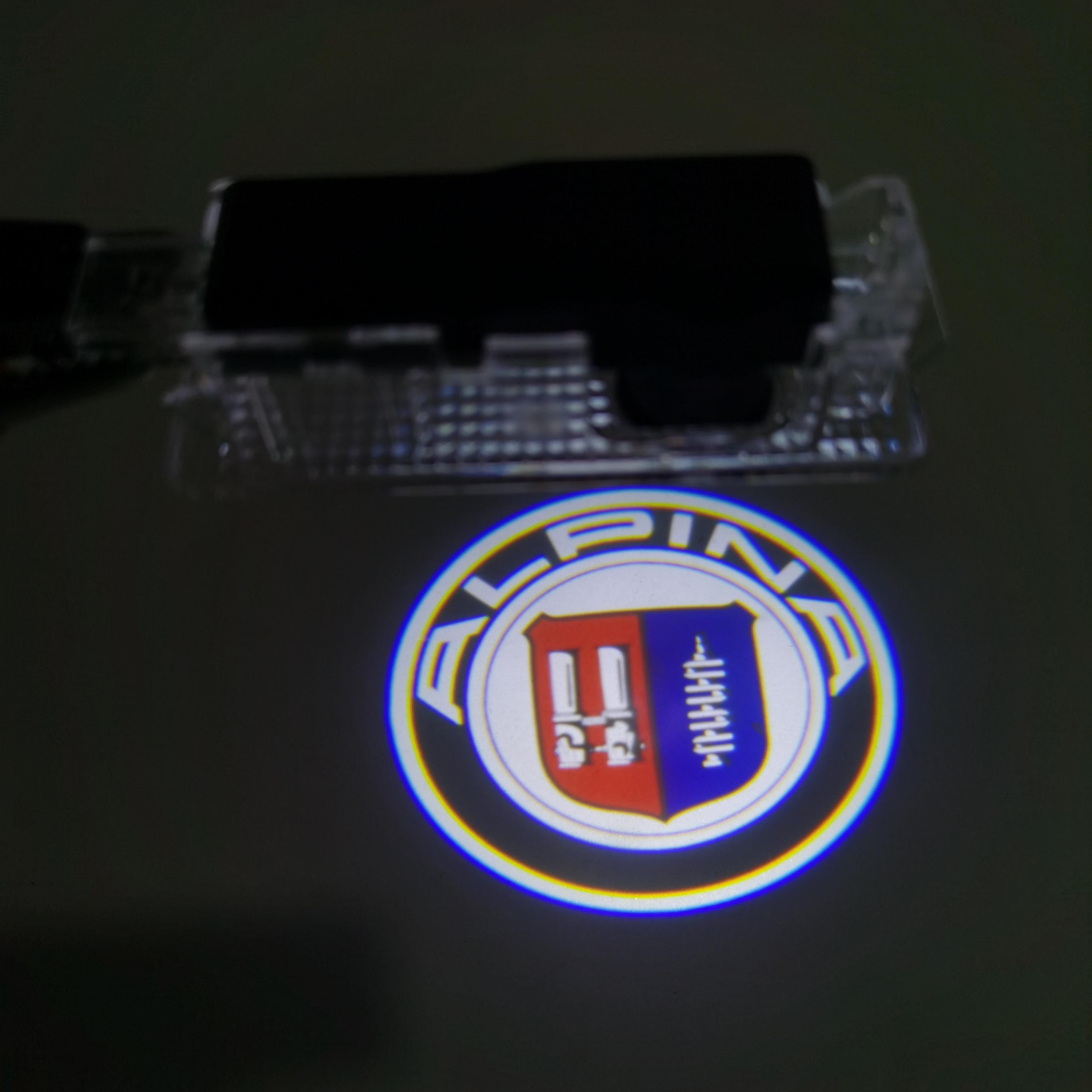 

2pcs F90 E60 F10 ALPINA Door Light M2 M4 M5 ALPINA Shadow Light LED Courtesy Light For BMW X5 X3 F90 E36 E46 E87 BMW Door Light