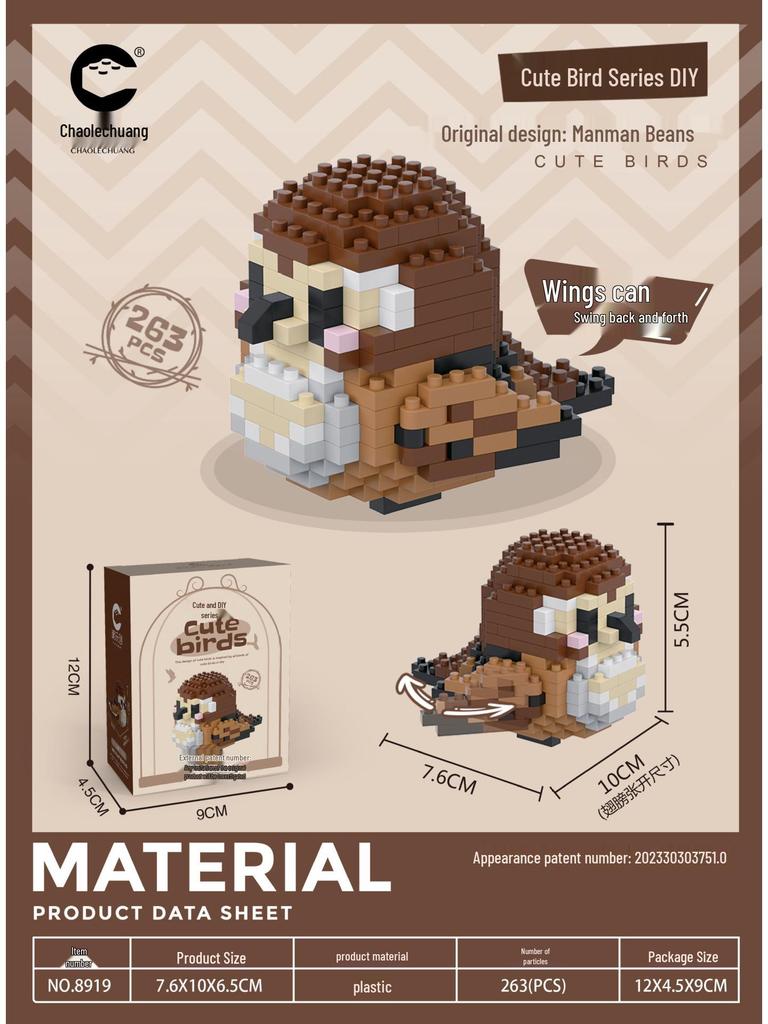 Cute Chubby Bird Micro Building Blocks Toy - Compatible with Lego for Kids