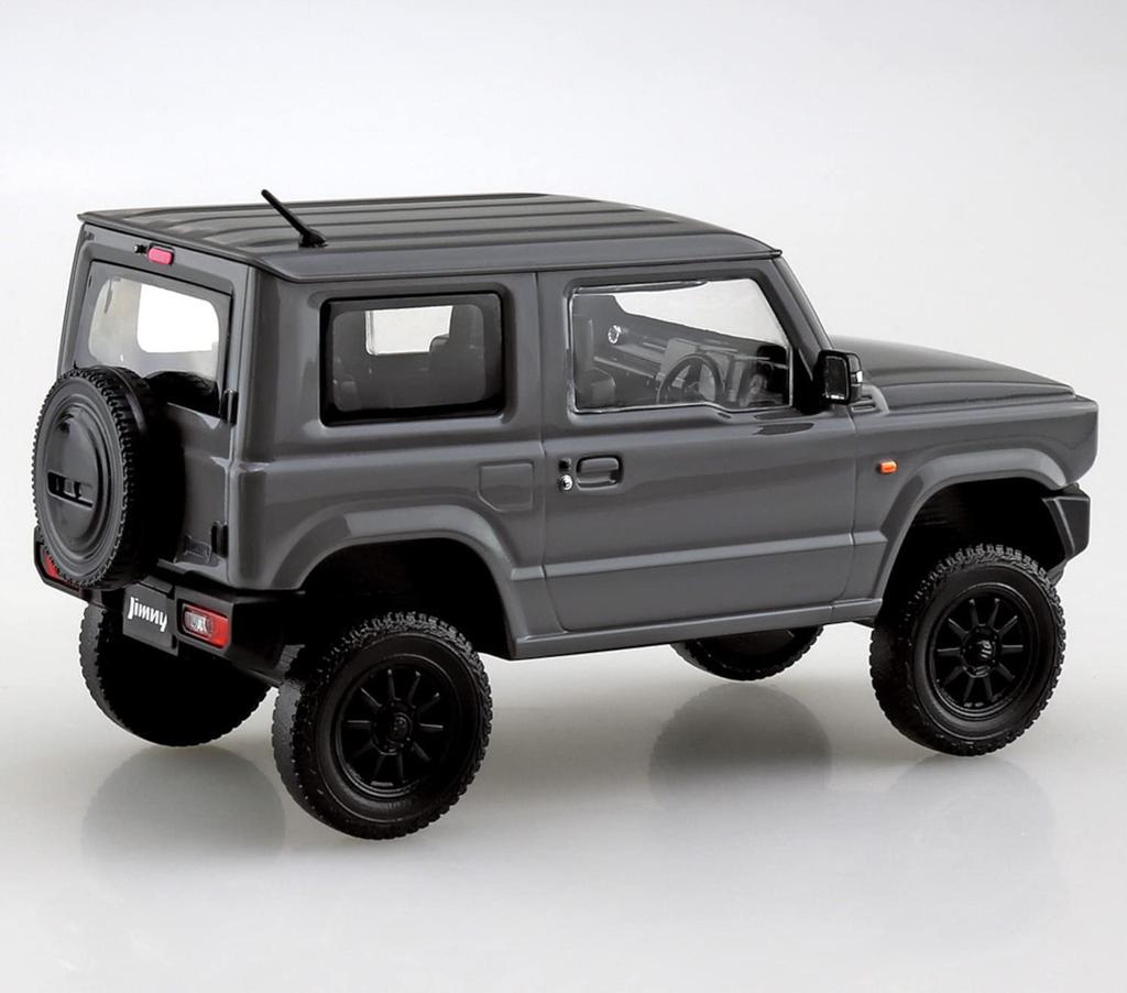 Aoshima Bunka Kyozai The Snap Kit Series Suzuki Jimny Custom Wheels Plastic Model Kit Co., Ltd. (AOSHIMA) 1/32 (Medium Gray) Pre-colored No.08-SP2