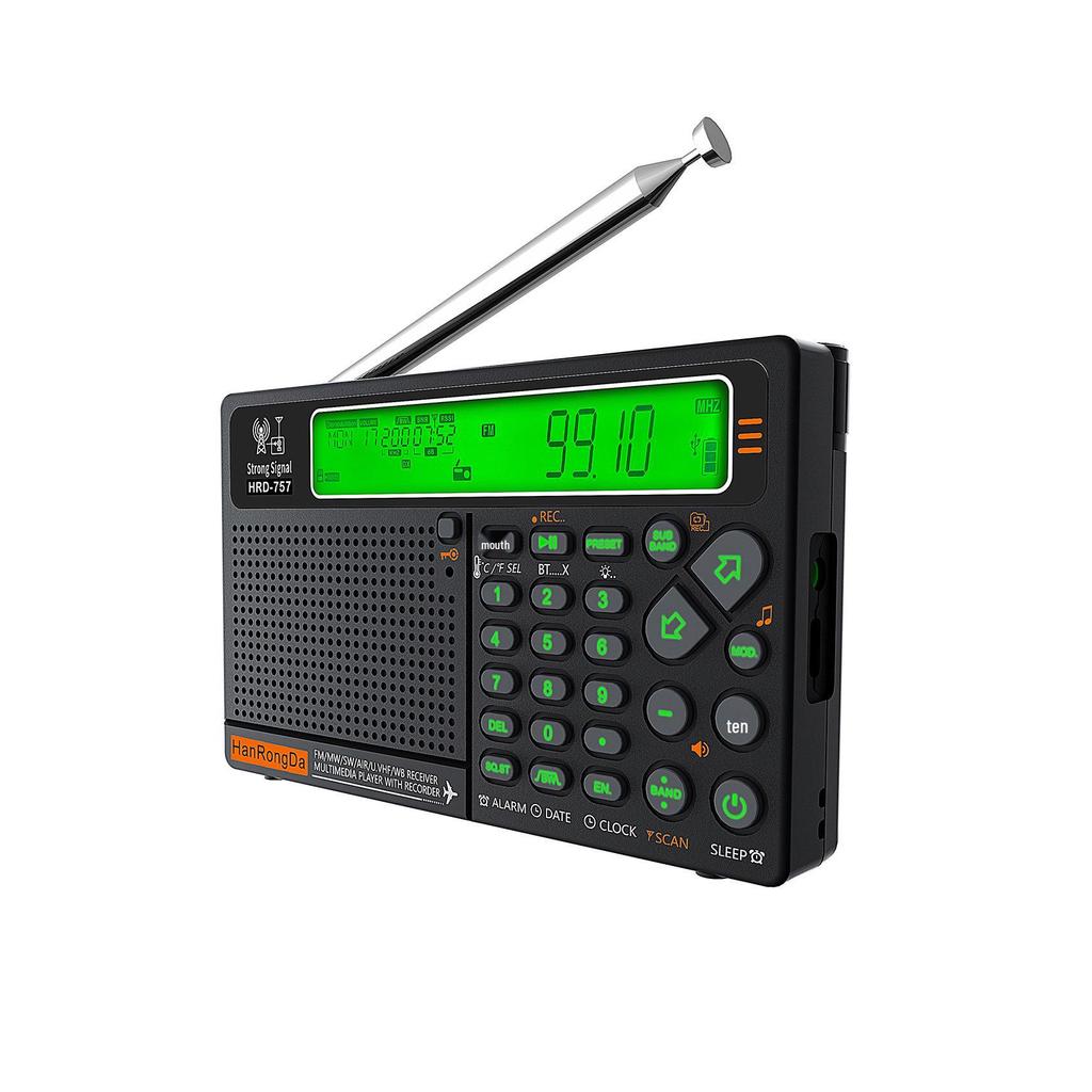 HRD-757 Multi-Band Radio with APP Control, Bluetooth, SOS Alarm & Lighting Receiver