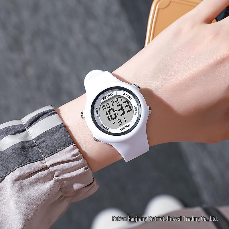 Forest Style Electronic Sports Watch for Students: Couple Alerts, Alarm & Timer.