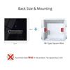 Black Tempered Glass Wall Switch Panel Led European 16a Socket Retro Toggle Light Switch Eu Uk Standard 2usb Socket 1Gang-4gang