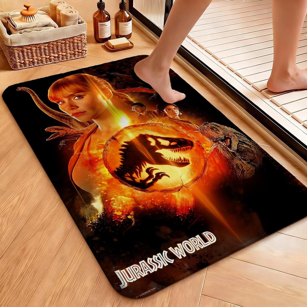 Dinosaurs Jungle Patterned Rug Soft Nonslip Carpet For Kids Bedroom Play Area Home Decor Memorial Gift