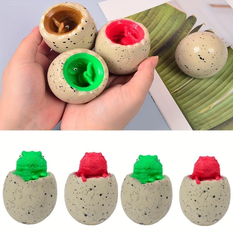 4Pack Dinosaur Squishy Toys with Storage Eggs, Fun Squeeze & Pinch, Perfect for Office, Holidays, Gifts & Party Favors