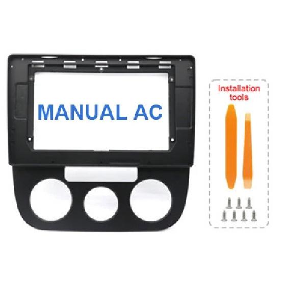 For VW Sagitar Jetta 5 Golf 5 Bora Vento 2006-2010 10 Inch Car Radio Frame Fascia Kit with Canbus Wiring Harness