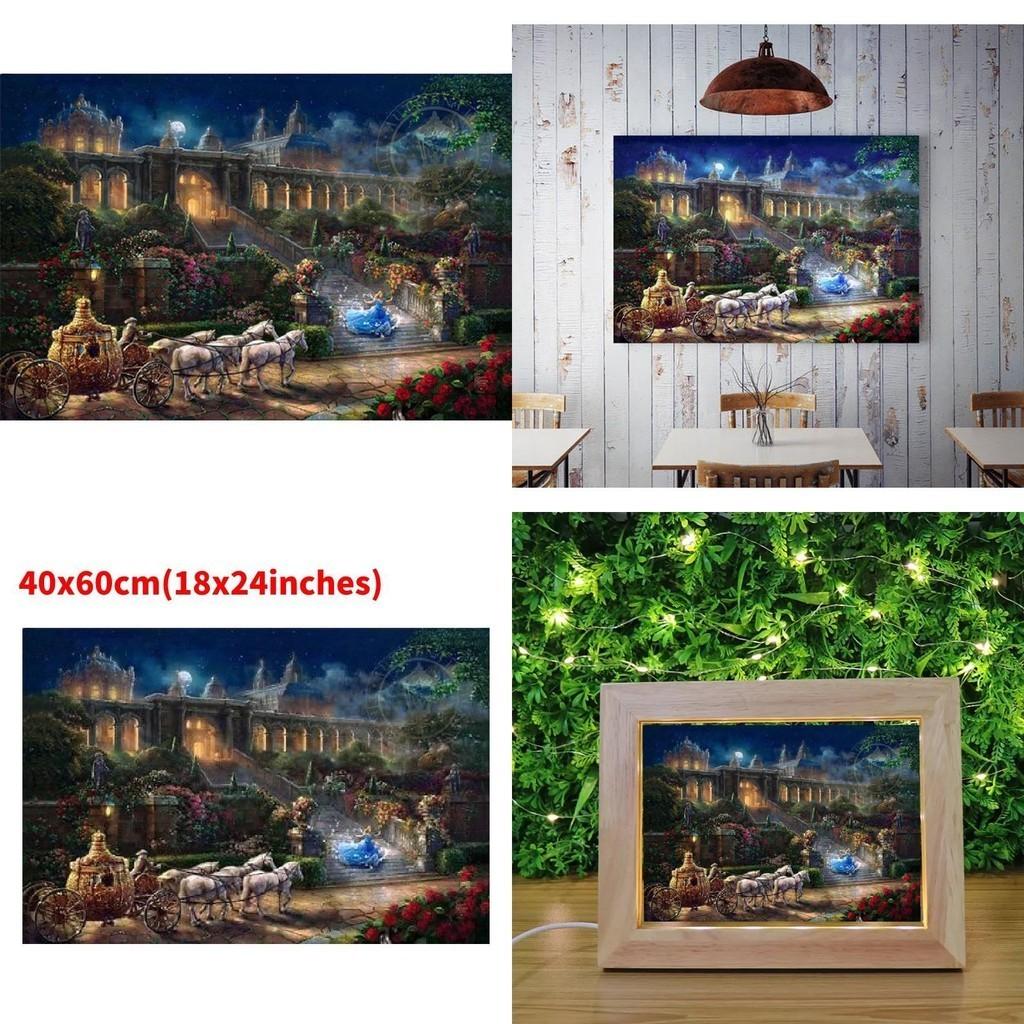 Mermaid Princess Canvas Wall Art Modern Fairy Tale Kids Room Decor Painting