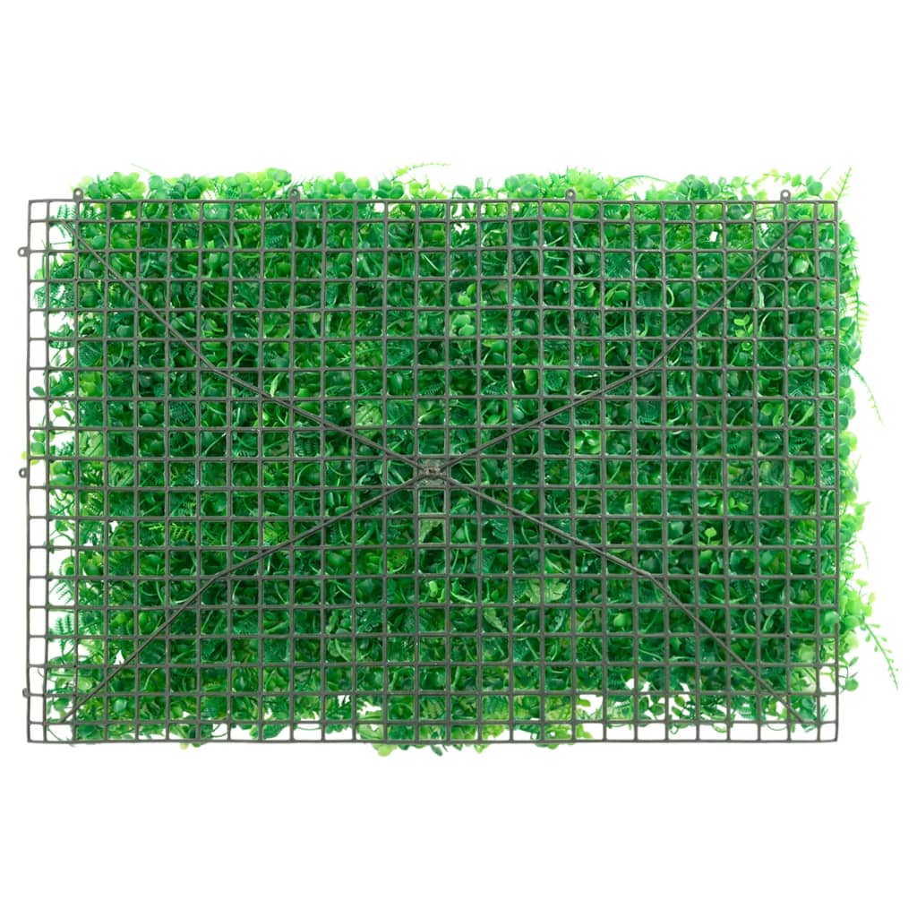 Artificial Fern Leaf Privacy Screen 24 Pcs Green 40 X 60 Cm