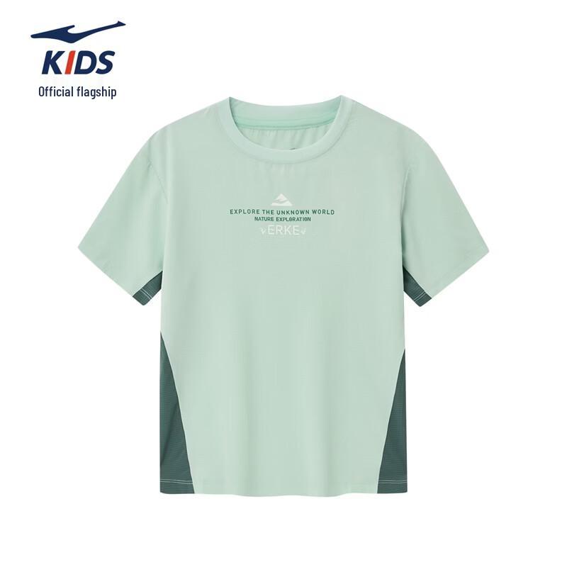 ERKE Boys  Summer UV Protection Short Sleeve T-Shirt 170