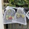 100Pcs Mesh Garden Bag Net,Vegetable Grapes Fruit Protection Grow Bag,Drawstring Net Mesh Against Insect