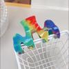 Dopamine Rainbow Clip M-Shaped Colorful Fresh Hair Clip High-Grade Hair Clip Shark Clip Medium Hair Accessories For Women
