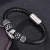 Trendy Retro Leather Woven Bracelets: European & American Punk Style for Couples