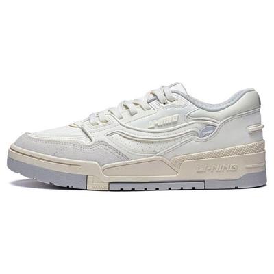 Li Ning 001 Btc Chaussures de Skate Basses Durables et Respirantes pour Femmes Chaussures de Skate Blanc AGCT008-2
