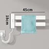 Electric Heated Towel Rack Smart Temperature Control Warming for Shower Black