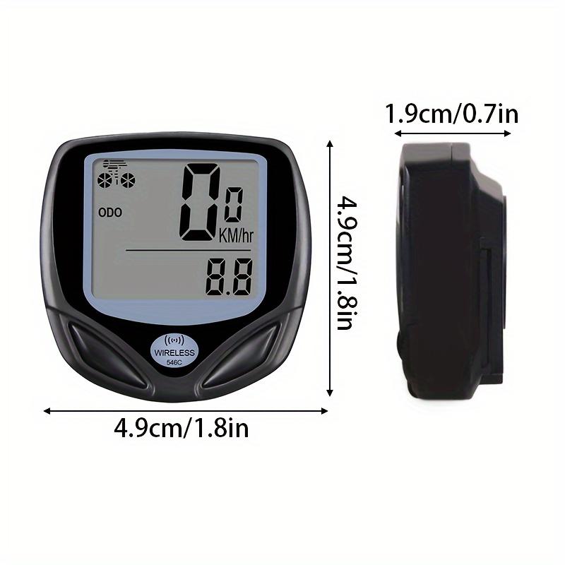 Bicycle Speedometer Odometer Wireless Cycle Bike Computer Bicycle Handlebar Stopwatch with LCD Display Multi-Functions for Most Bikes