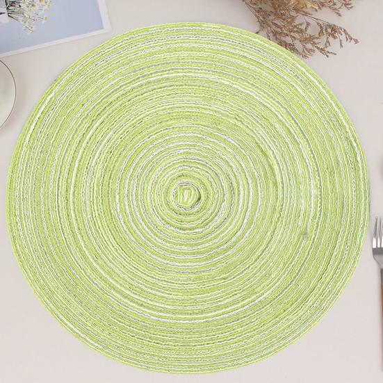 Woven Cotton Placemat Japanese-Style Heat-Resistant Table Mats for Dining Non-Slip Versatile Dining