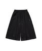 1993STUDIO Wide Balloon Pintuck Sweat Bermuda Pants_Black