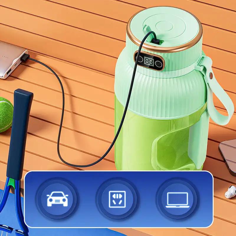Xiaomi New Portable Juicer Cup Multifunctional Digital Display USB Fruit Mixers Juicers Electric Juicer Blender Fruit Juicer Cup Travel