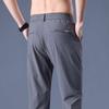 Frühling Sommer Ultradünne Herren Stretch Slim Straight Freizeithose Mode Atmungsaktiv Golf Sporthose