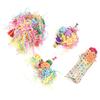 Bird Toy Wood and Paper Material Parrot Toy Bird Toy Easy Installation Stress Relief Athletic Toy Budgie Gauge Decoration Parrot Swing