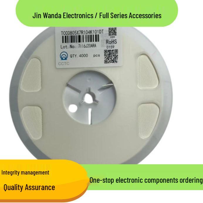 New TCC1206X7R105K101HT 1206 100V X7R 10% Multilayer Ceramic Capacitor