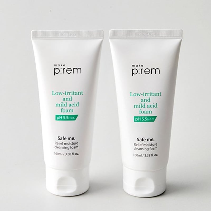 makeprem Safe Me Relief Moisture Cleansing Foam 100ml 1+1