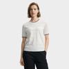 FILA White Fashion Simple Texture Casual Everyday Versatile Comfortable Pullover Short Sleeve Knit Top Women tops F11W533403F-WT