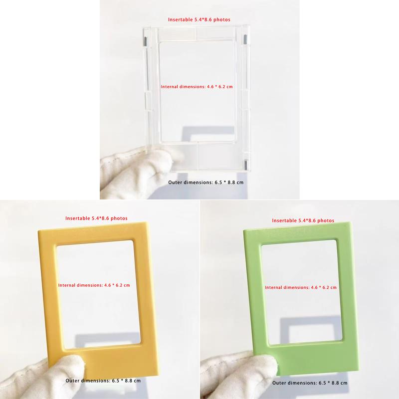 3 Inch Magnetic Photo Frames Colorful Mini Picture Frames Magnet Refrigerator Fridge Sticker for Home Decor DIY Wall Decor