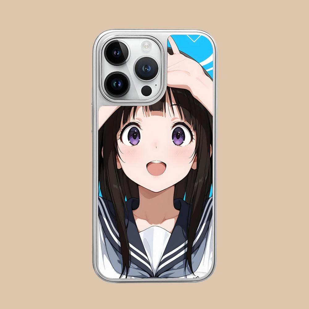 

Hyouka Chitanda Silver Plating Mobile Phone Case for iPhone 17 16 15 14 13 12 11 Air Pro Max Plus Colorful Cover iPhone 11