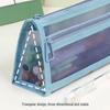 Double-Layer Transparent Mesh Pencil Case – 3D Large-Capacity Stationery Bag for Students