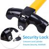 Universal T-Bar Steering Wheel Lock - Heavy Duty Anti-Theft Adjustable Car Immobilizer