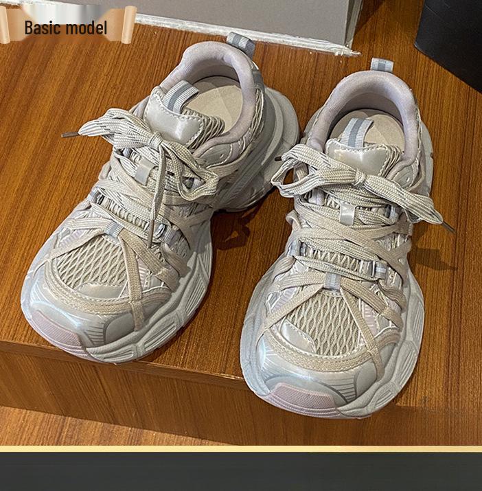 Damen Paris Plateau-Sneakers - 2025 Frühling/Sommer Mesh Atmungsaktive Lässige Laufschuhe