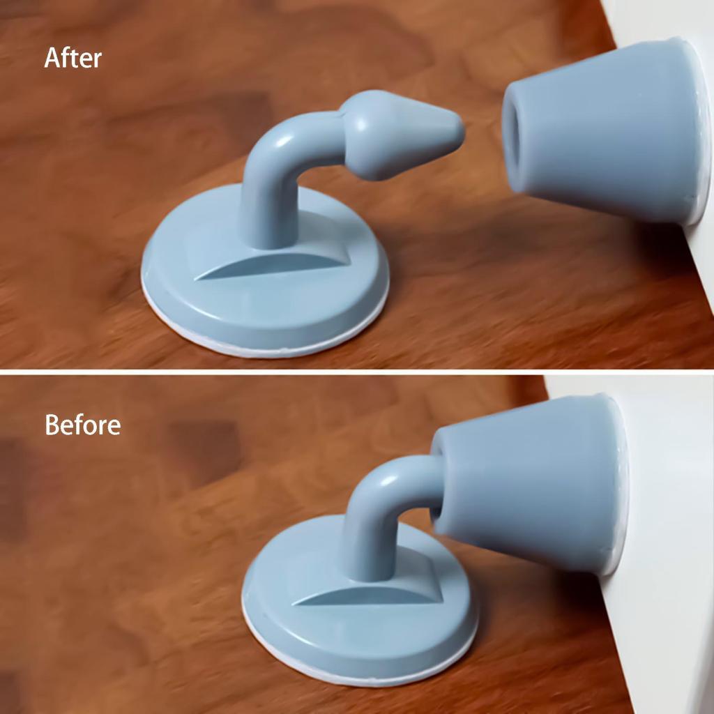 Self-Adhesive Door Stopper Anti-Collision Suction Door Stopper Catch for Bedrooms Bathrooms Offices