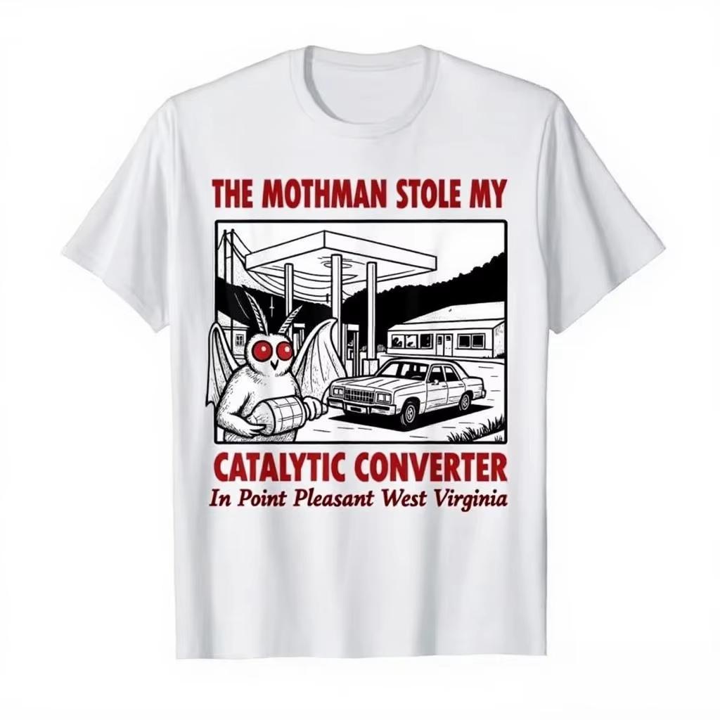MothUnisex Store My Catalystan Mujeres Divertidas Y Espeluznantes Camisetas Retro Camisetas Streetwear Shortsleeved Unisexs Tshirt XL