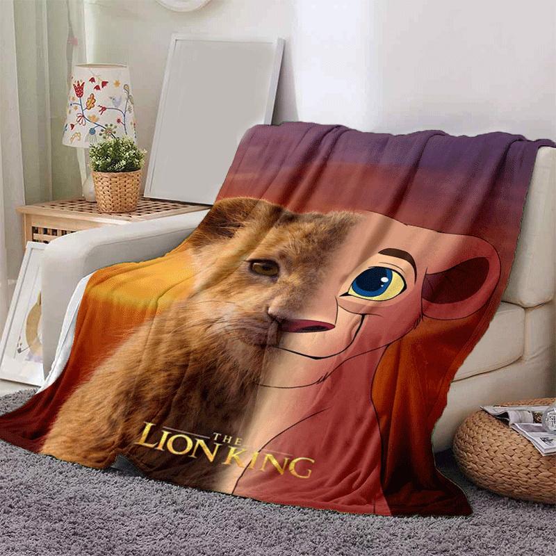 1pc The Lion King Printing Blanket - Soft, All-Season Throw for Office Blanket, Car, Travel