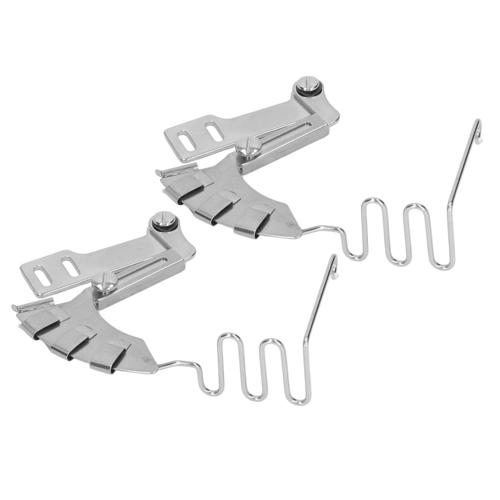 

2 штуки окантователя для швейной машины челночного стежка 30 мм 4 в 1 из зеркальной нержавеющей стали окантователь двойного сложения для плоскошовной швейной машины