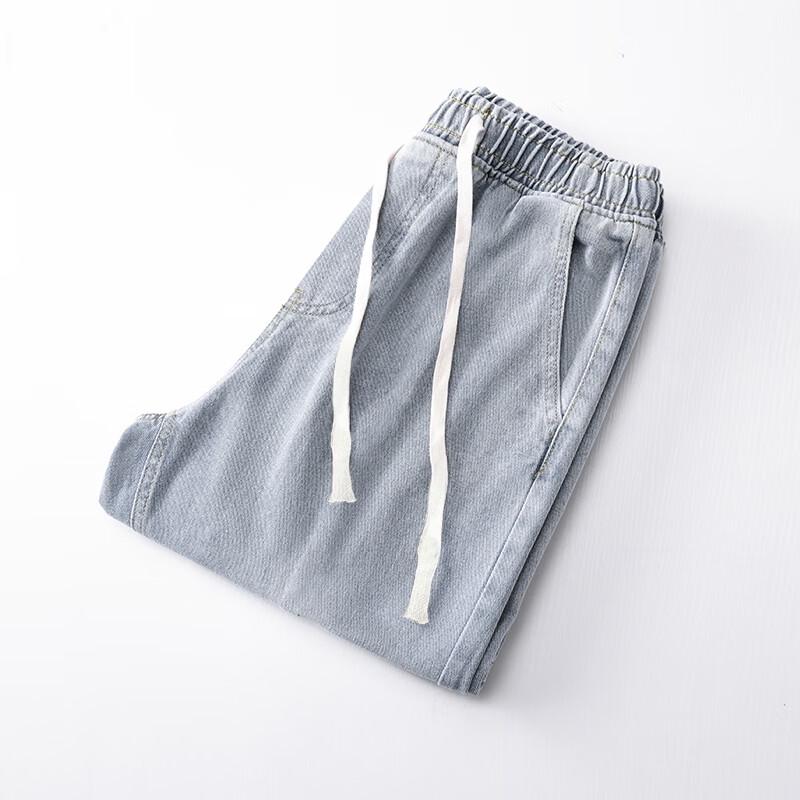 Men's American Retro Loose Wide-Leg Washed Jeans