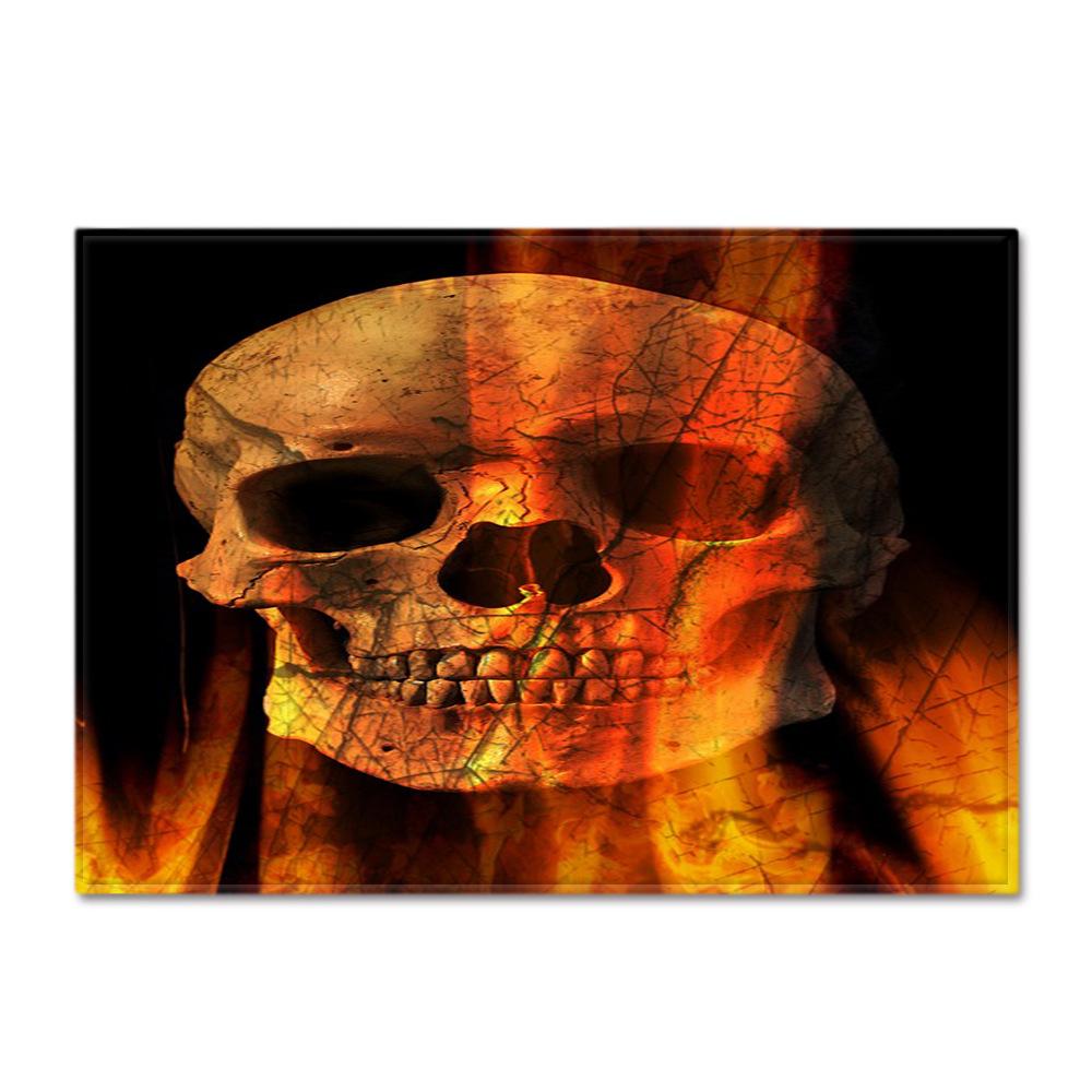 Skull Living Room Floor Mat Bedroom Dining Room Carpet Carpet Doormat