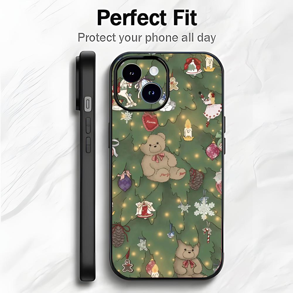 Christmas Santa Claus Snowflake Art Phone Case Phone Case Soft Packaging Lightweight For iPhone17 16 15 14 13ProMax
