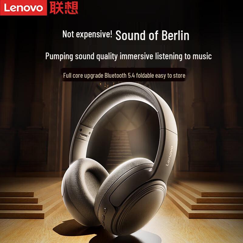 Lenovo EB320 Active Noise Cancelling Wireless Over-Ear Bluetooth Headphones