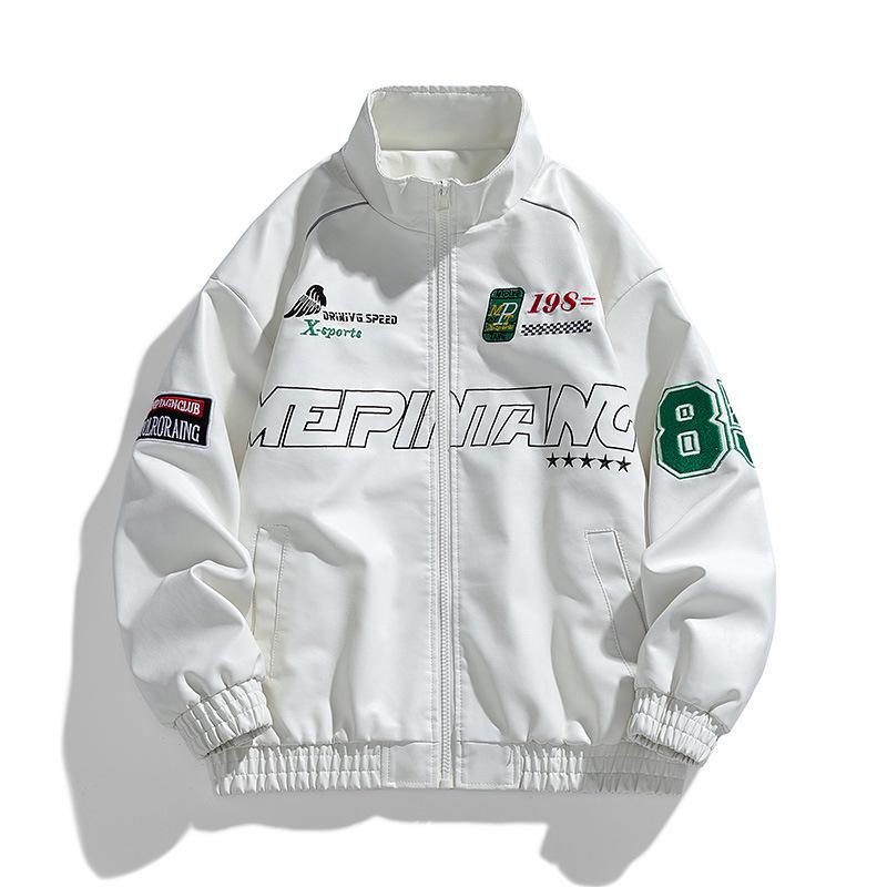 Trendy Men's PU Leather Motorcycle Jacket - Spring/Autumn Cool Outerwear