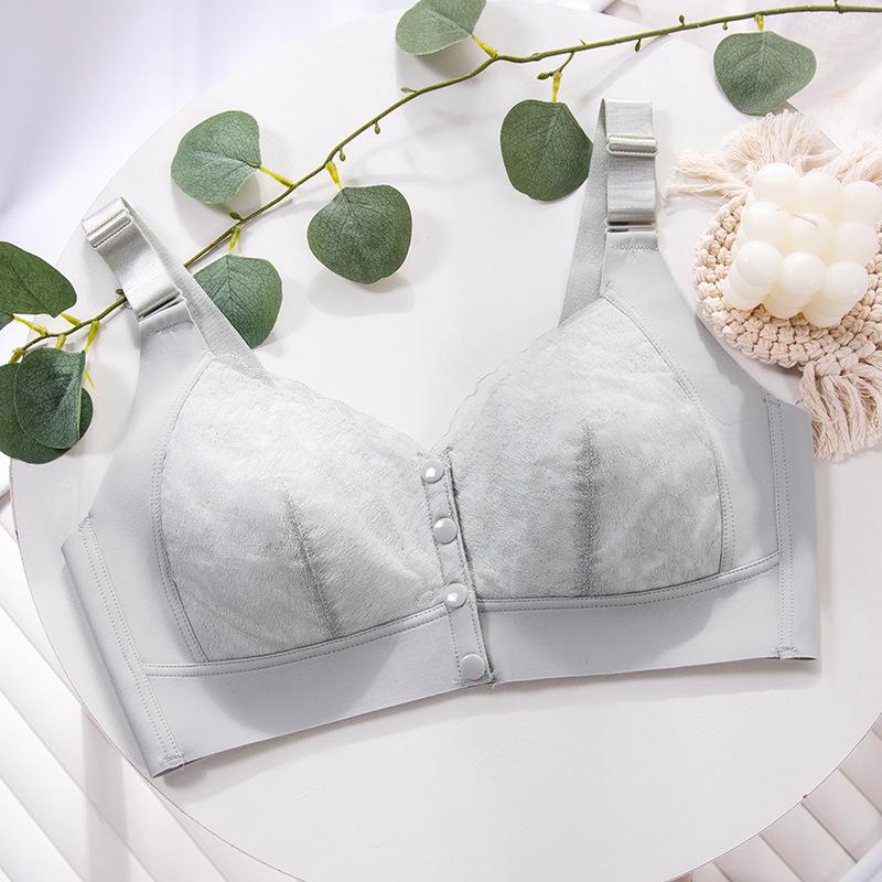 Comfortable Front-Buckle Wire-Free Vest-Style Bra for Middle-aged and Plus Size Women