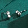 Ada Jewelry Trendy Female Korean Style Not Allergic S925 Silver Zircon Stud Earrings