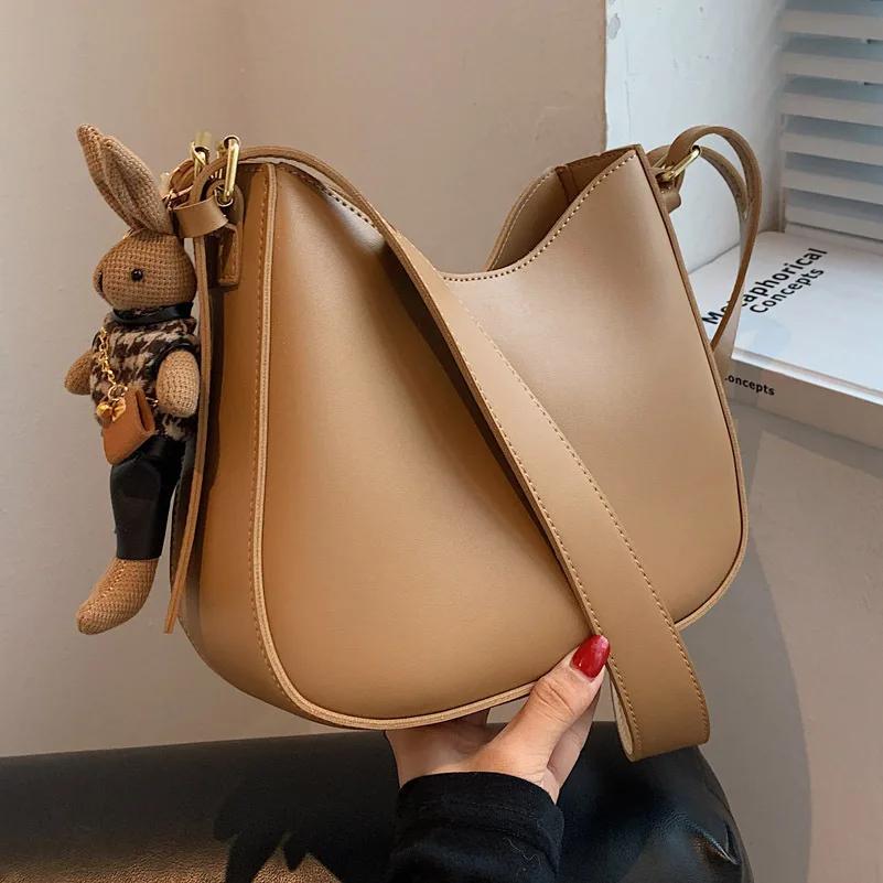 Popular Bag for Women  New Fashion Texture Shoulder Messenger Bag Large Capacity Retro Women's Crossbody Handbag