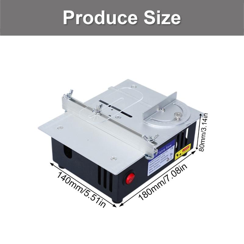 Precisions Mini Electric Table Sawer, DIY Hobby Handmade Woodworking Benches Cutting Machine Adjustable Desktop Sawer