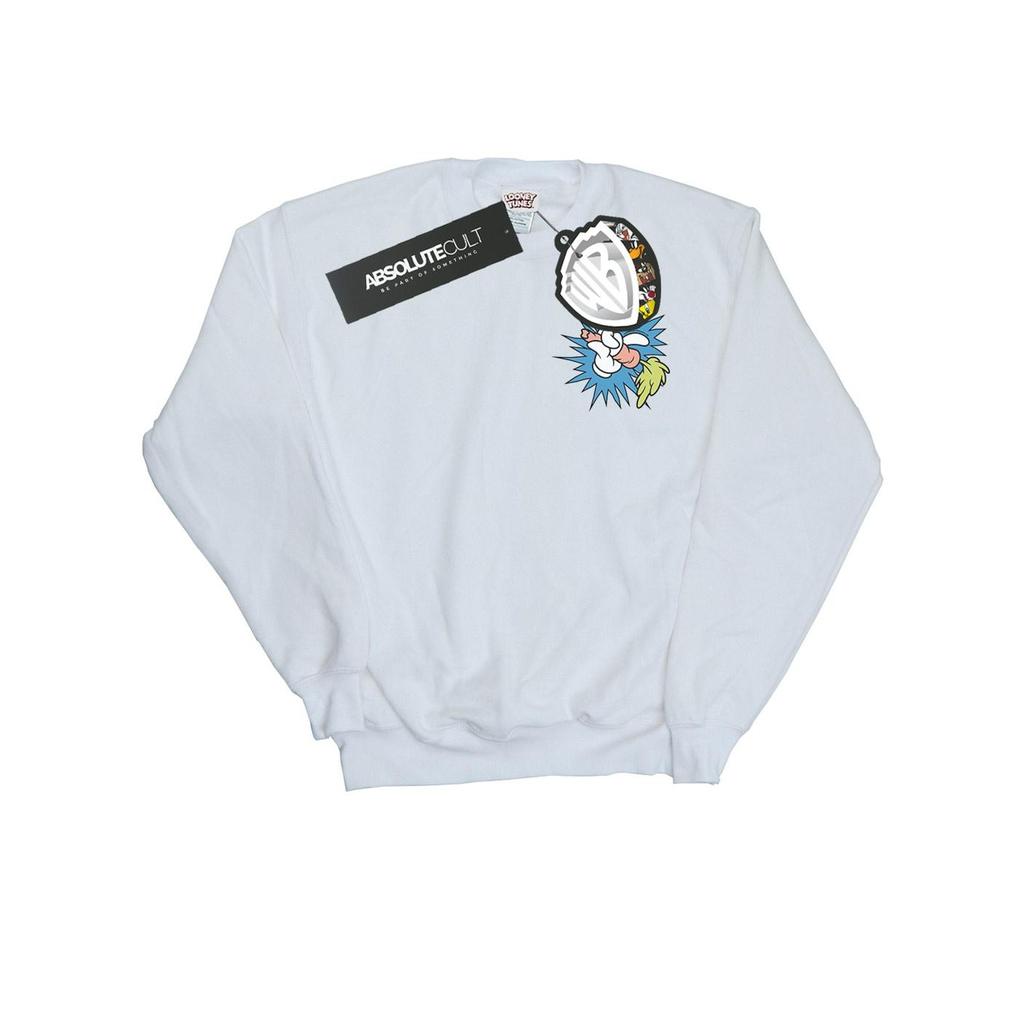 Looney Tunes Mens Bugs Bunny Carrot Breast Print Sweatshirt