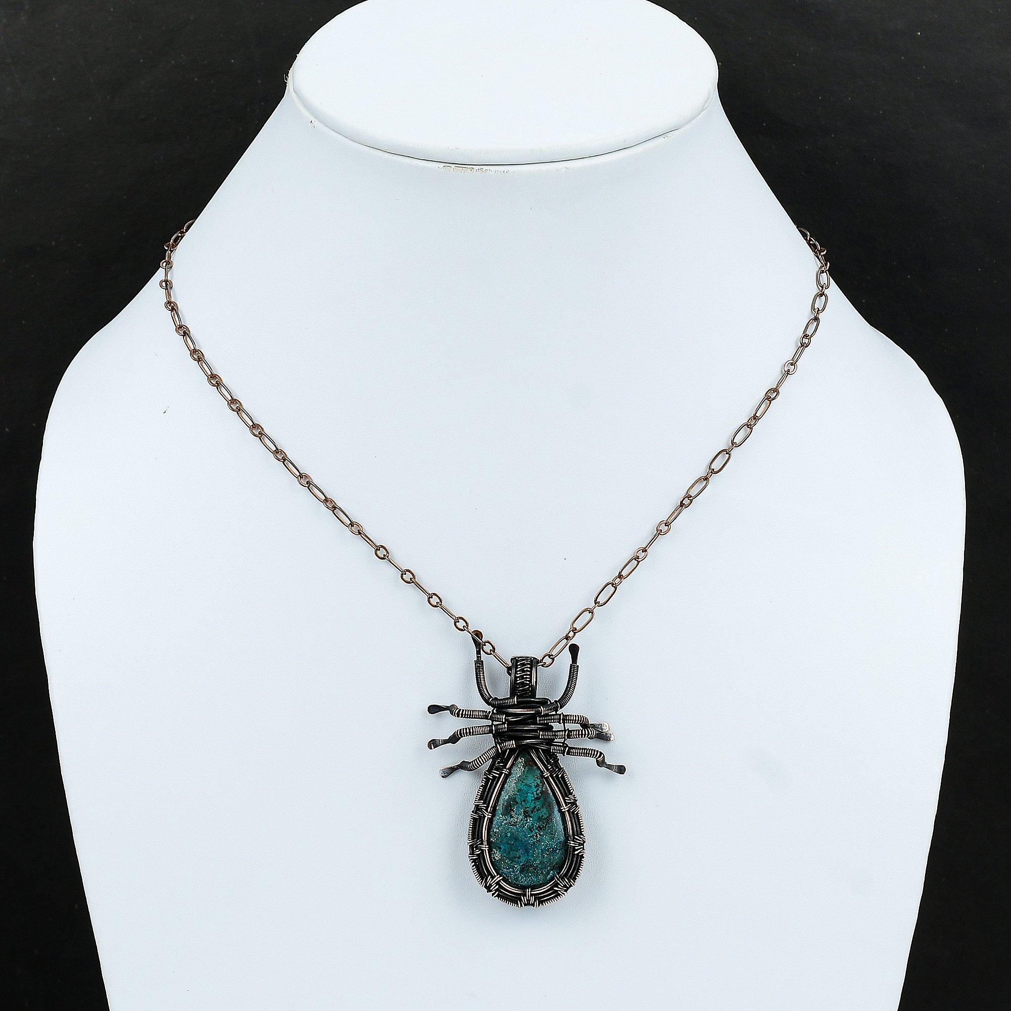 Кулон с хризоколлой — фото 5