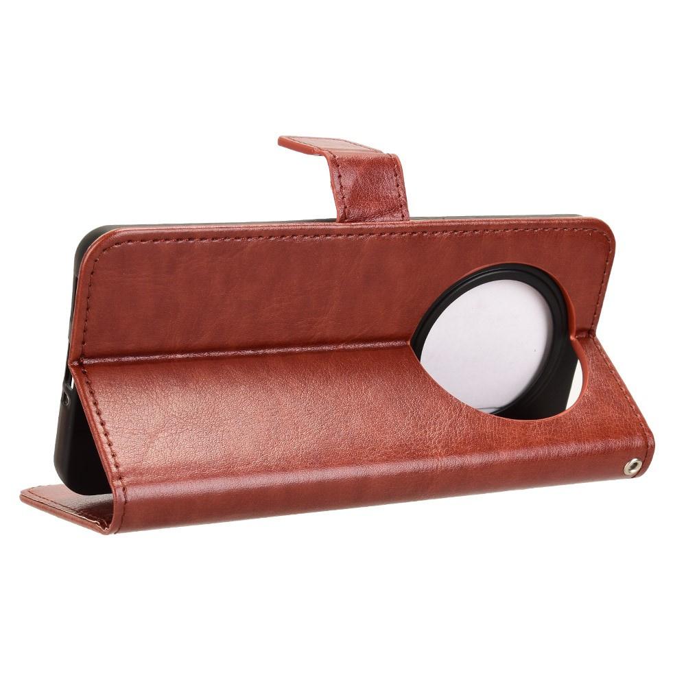 Flip Case for Oppo Reno 12FS / 12F, Crazy Horse Wallet, Brown