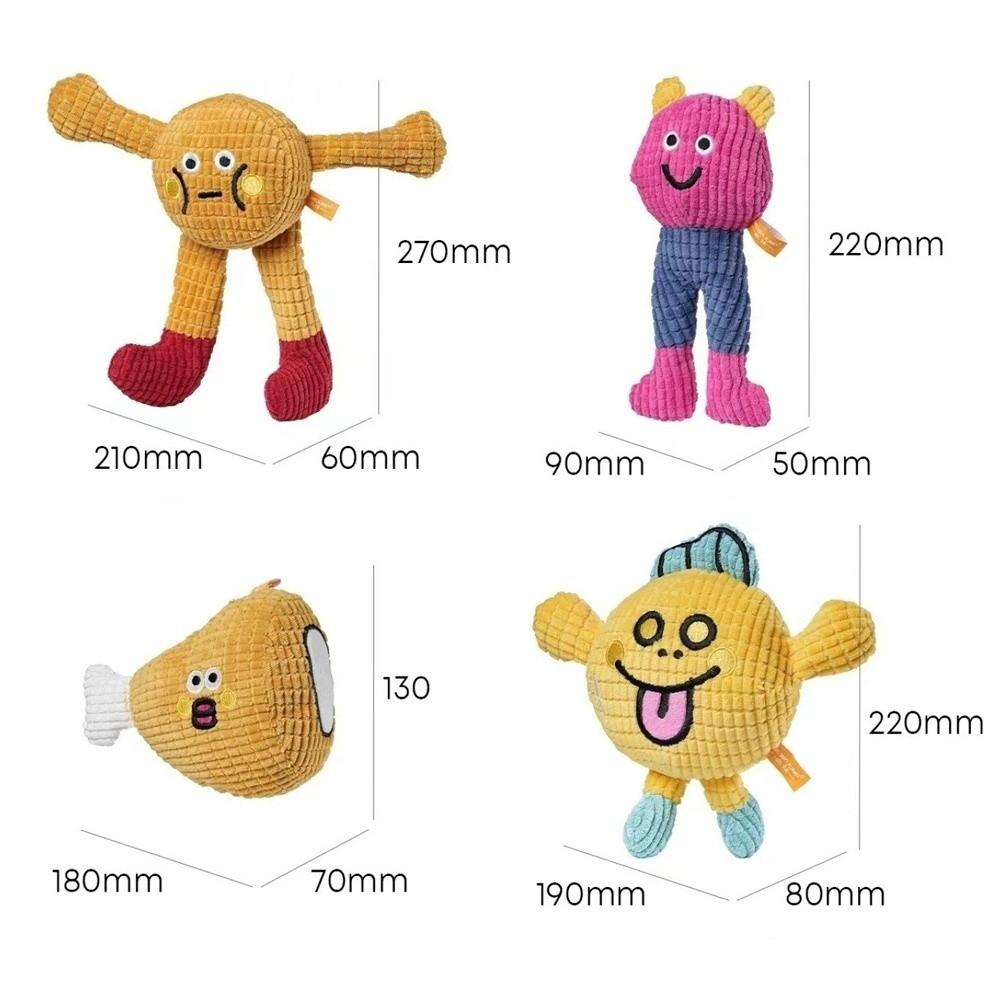 High Quality Cute Squeaky Toy Interactive Self Play Funny Training Teething Puppy Chew Toy Pets Supplies