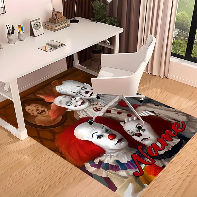 Custom personalization Pennywise the Dancing Clown Print Area Rug - Soft, Washable Non-Slip Indoor Mat,Living Room,Home&Office Decorative Rug