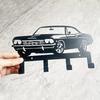 1 Sports Car-Themed Wall Hook - Rust-Free Metal Key & Belt Rack with 4 Hooks for Keys, Belts, Hats & Bags - Easy to Install